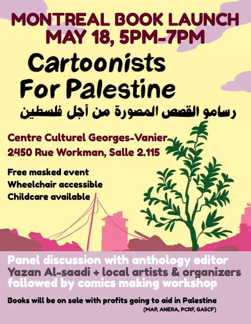 Montreal Book launch : Cartoonists for Palestine